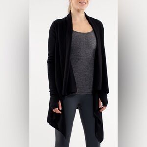 LULULEMON reflection Wrap Cardigan Dark Grey Size 6